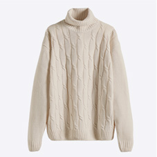 Pegasus Cable Roll Neck Jumper - MD449